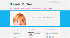 Desktop Screenshot of leaderprinting.com